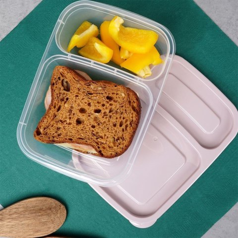 Pojemnik na żywność dzielony 2-częściowy lunchbox 750 ml Pojemnik na żywność dzielony 2-częściowy lunchbox 750 ml