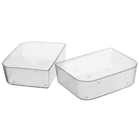 Pojemnik na żywność dzielony z uszczelką szczelny z przegródkami 2 wkłady lunchbox 1 l