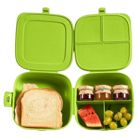 Pojemnik śniadaniowy lunchbox dzielony zielony 2x700 ml Pojemnik śniadaniowy lunchbox dzielony zielony 2x700 ml