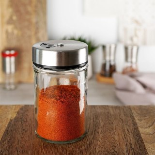 Pojemnik szklany na przyprawy z dozownikiem 100 ml