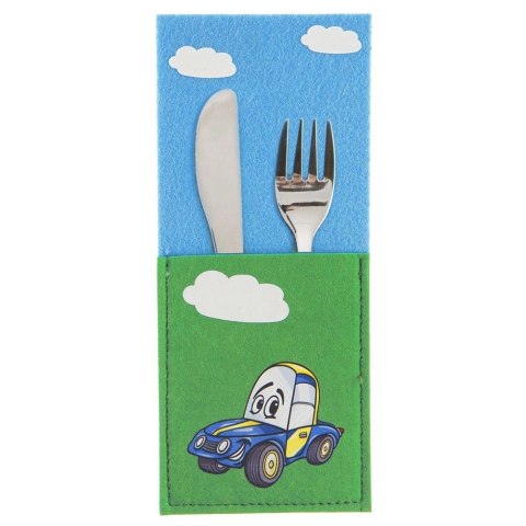 Pokrowiec etui na sztućce AUTO 21x9 cm Pokrowiec etui na sztućce AUTO 21x9 cm
