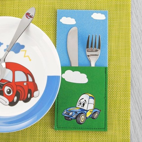Pokrowiec etui na sztućce AUTO 21x9 cm Pokrowiec etui na sztućce AUTO 21x9 cm
