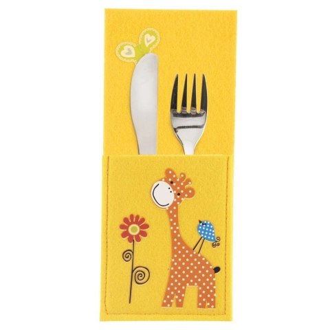 Pokrowiec etui na sztućce ŻYRAFA 21x9 cm Pokrowiec etui na sztućce ŻYRAFA 21x9 cm