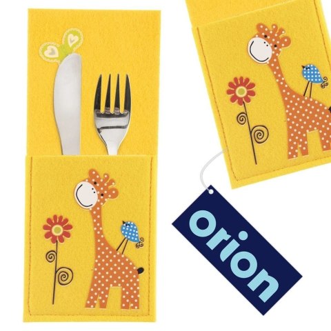 Pokrowiec etui na sztućce ŻYRAFA 21x9 cm Pokrowiec etui na sztućce ŻYRAFA 21x9 cm