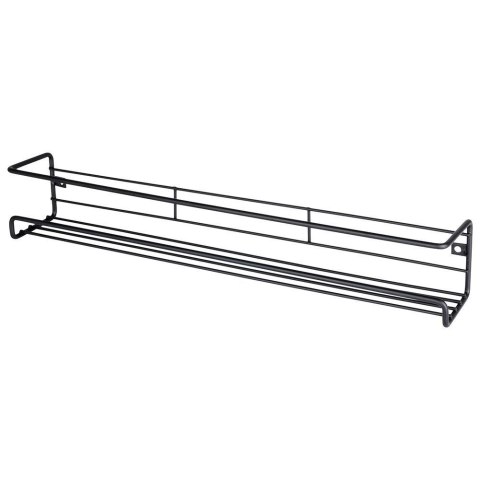 Półka ścienna na przyprawy metalowa czarna loft 40x6,5x6,5 cm Półka ścienna na przyprawy metalowa czarna loft 40x6,5x6,5 cm