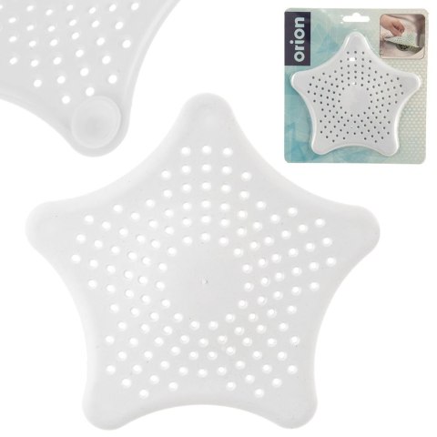 Sitko do zlewu z przyssawkami białe16 cm