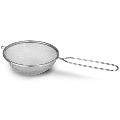 Sitko kuchenne stalowe z rączką okrągłe cedzak durszlak przesiewacz 12 cm Sitko kuchenne stalowe z rączką okrągłe cedzak durszlak przesiewacz 12 cm