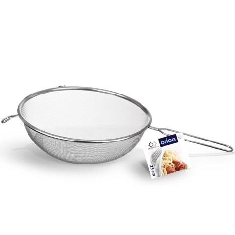 Sitko kuchenne stalowe z rączką okrągłe cedzak durszlak przesiewacz 25 cm