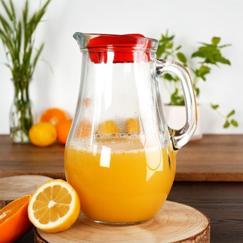 SZKLANY DZBANEK Z POKRYWKĄ Z UCHWYTEM 2,1L SOK SZKLANY DZBANEK Z POKRYWKĄ Z UCHWYTEM 2,1L SOK