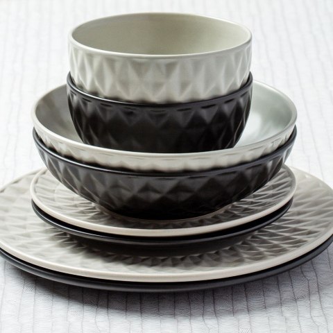 Talerz ceramiczny czarny obiadowy płytki na obiad SOHO CLASSIC 27 cm Talerz ceramiczny czarny obiadowy płytki na obiad SOHO CLASSIC 27 cm