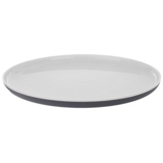 Talerz obiadowy okrągły płytki turystyczny plastikowy płaski nietłukący AURA 25 cm