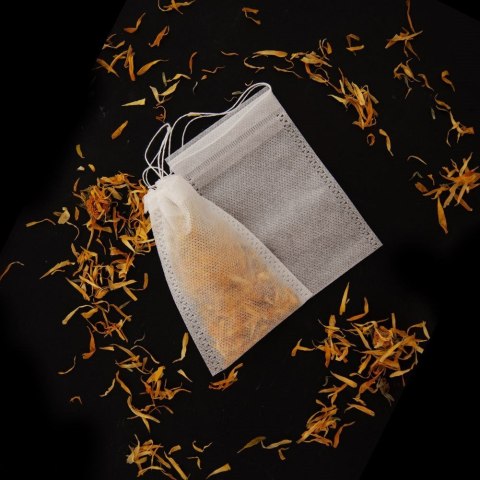 Torebki tekstylne do zaparzania herbaty woreczki do parzenia ziół kawy filtr 50 sztuk Torebki tekstylne do zaparzania herbaty woreczki do parzenia ziół kawy filtr 50 sztuk