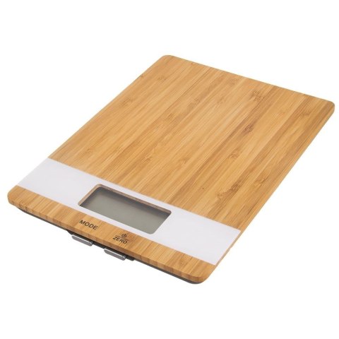 Waga kuchenna elektroniczna płaska bambusowa 5kg Waga kuchenna elektroniczna płaska bambusowa 5kg