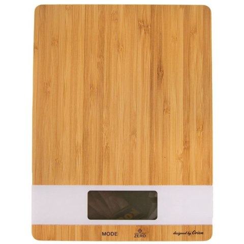 Waga kuchenna elektroniczna płaska bambusowa 5kg Waga kuchenna elektroniczna płaska bambusowa 5kg