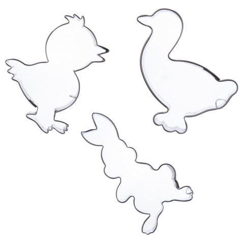 Wykrawacz cukierniczy stalowy / foremka do ciastek pierników Wielkanoc zestaw 3 szt. Wykrawacz cukierniczy stalowy / foremka do ciastek pierników Wielkanoc zestaw 3 szt.