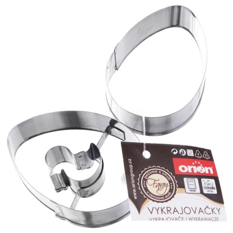 Wykrawacz cukierniczy stalowy / foremka do ciastek pierników jajko zestaw 2 szt. Wykrawacz cukierniczy stalowy / foremka do ciastek pierników jajko zestaw 2 szt.