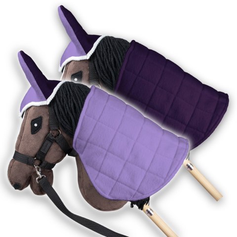 Derka dwustronna i nauszniki Skippi dla Hobby Horse - wrzos i śliwka Derka dwustronna i nauszniki Skippi dla Hobby Horse - wrzos i śliwka