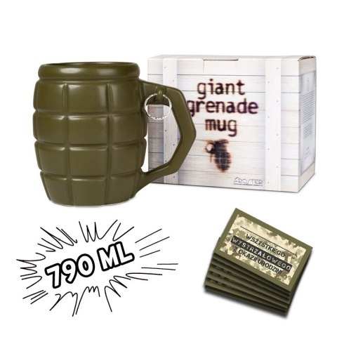 Gigantyczny Kubek Granat Zielony prezent dla niego Gigantyczny Kubek Granat Zielony prezent dla niego