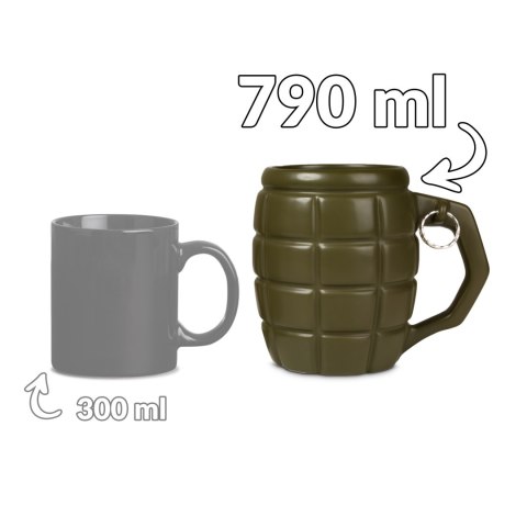 Gigantyczny Kubek Granat Zielony prezent dla niego Gigantyczny Kubek Granat Zielony prezent dla niego