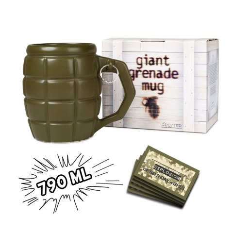 Gigantyczny Kubek Granat Zielony prezent dla niego Gigantyczny Kubek Granat Zielony prezent dla niego
