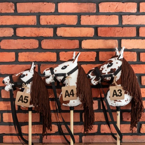Hobby Horse Skippi - Gniado - srokaty A5 - z kantarem i wodzami - polski Hobby Horse Skippi - Gniado - srokaty A5 - z kantarem i wodzami - polski