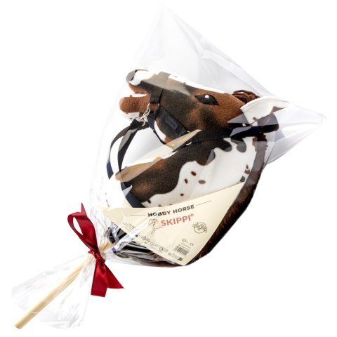 Hobby Horse Skippi - Gniado - srokaty A5 - z kantarem i wodzami - polski Hobby Horse Skippi - Gniado - srokaty A5 - z kantarem i wodzami - polski