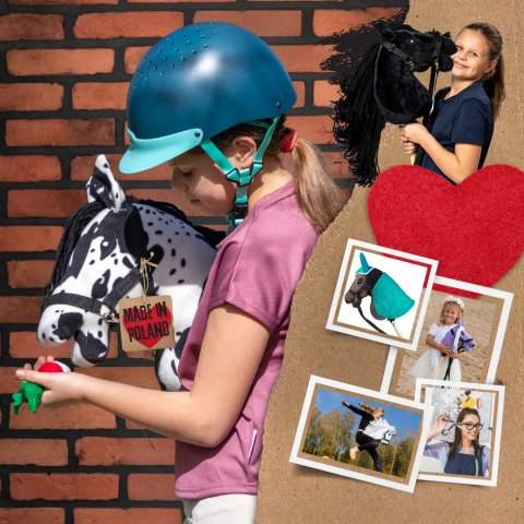 Hobby Horse Skippi - Karo - srokaty - duży koń na kiju - A3 - z kantarem Hobby Horse Skippi - Karo - srokaty - duży koń na kiju - A3 - z kantarem