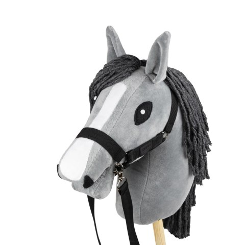 Hobby Horse Skippi - koń na kiju - Szary A4 - kantar i wodze w zestawie Hobby Horse Skippi - koń na kiju - Szary A4 - kantar i wodze w zestawie