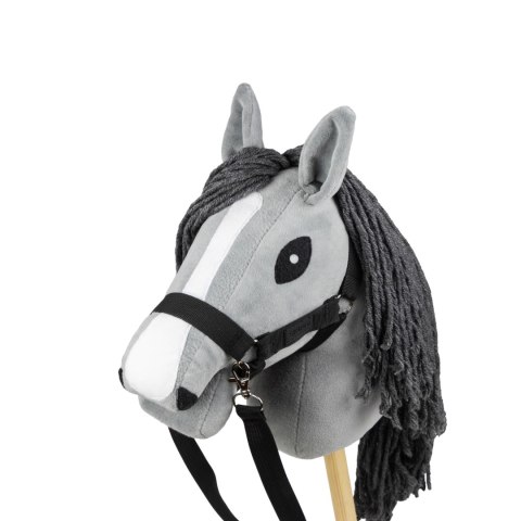Hobby Horse Skippi - koń na kiju - Szary A5 - kantar i wodze - lekki Hobby Horse Skippi - koń na kiju - Szary A5 - kantar i wodze - lekki