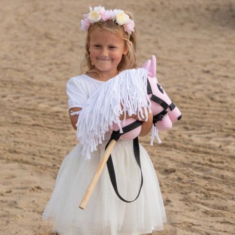 Hobby Horse Skippi - koń na kiju - różowy A5 - lekki i poręczny Hobby Horse Skippi - koń na kiju - różowy A5 - lekki i poręczny