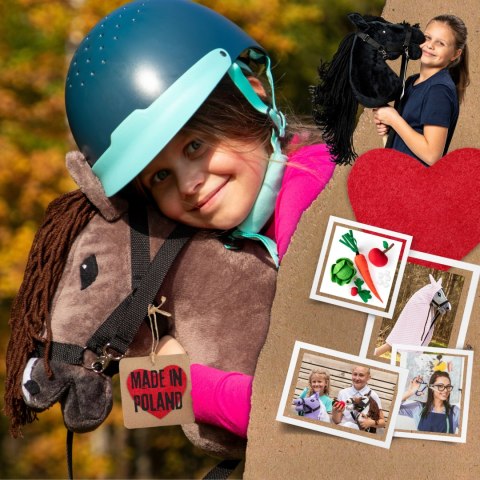 Hobby horse Skippi gniady koń kiju duży A3 kantar Hobby horse Skippi gniady koń kiju duży A3 kantar