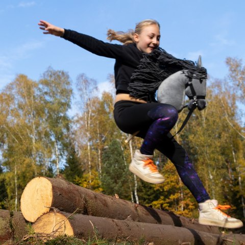 Hobby horse Skippi koń na kiju duży A3 kantar Hobby horse Skippi koń na kiju duży A3 kantar