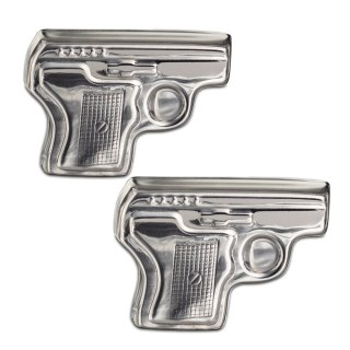 Metalowe kostki do drinków chłodzące 2x pistolet
