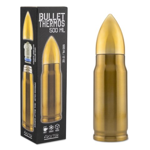 Termos Pocisk 500 ml - prezent dla niego - dla ojca - dla fana militariów Termos Pocisk 500 ml - prezent dla niego - dla ojca - dla fana militariów
