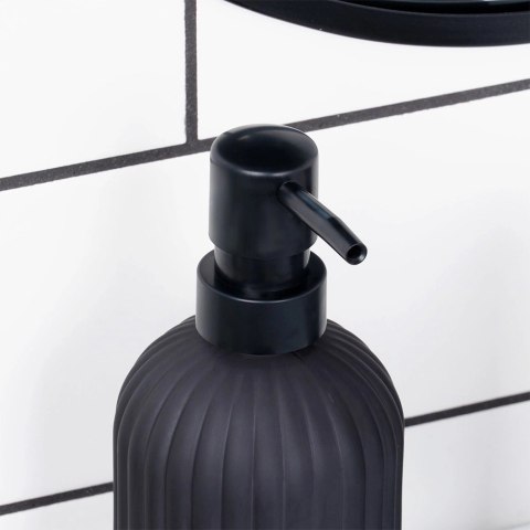 Dozownik do mydła szklany czarny 400 ml Dozownik do mydła szklany czarny 400 ml
