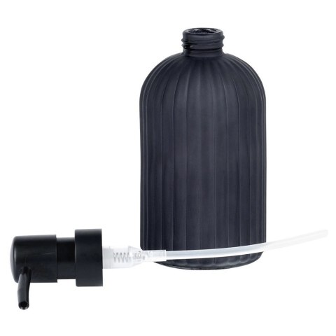 Dozownik do mydła szklany czarny 400 ml Dozownik do mydła szklany czarny 400 ml
