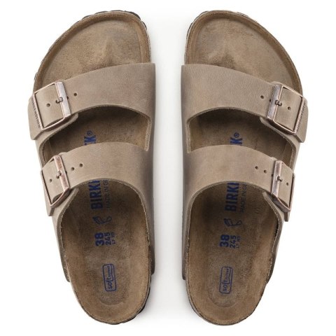 Klapki Birkenstock Arizona Soft Footbed Oiled Leather Tabacco Brown narrow wąskie damskie/męskie (0552813) Klapki Birkenstock Arizona Soft Footbed Oiled Leather Tabacco Brown narrow wąskie damskie/męskie (0552813)