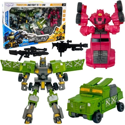 WOOPIE Roboty Transformujące Zestaw 4w1 Samochody Bojowe WOOPIE Roboty Transformujące Zestaw 4w1 Samochody Bojowe