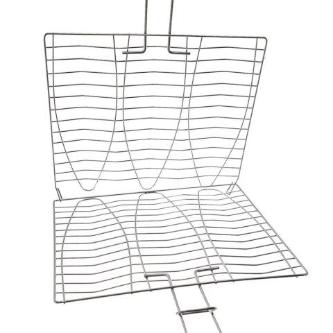 Ruszt do grillowania ryby metalowy 28x55,5 cm