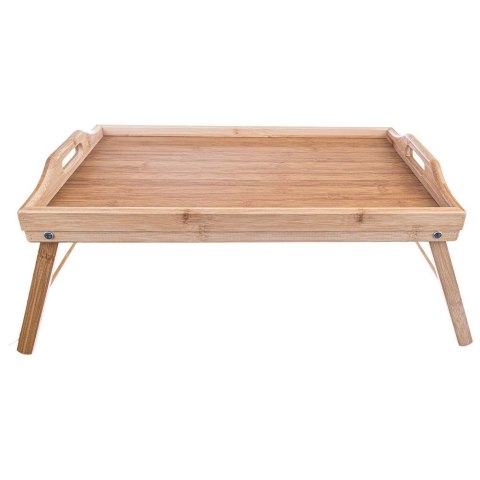 Stolik BAMBUSOWY drewniany taca z nóżkami DO ŁÓŻKA pod laptopa komputer tablet śniadaniowy Stolik BAMBUSOWY drewniany taca z nóżkami DO ŁÓŻKA pod laptopa komputer tablet śniadaniowy