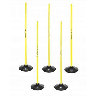 Laski Yakima tor przeszkód slalomowy 100cm 100872 żółty