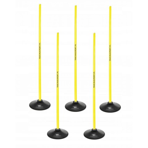 Laski Yakima tor przeszkód slalomowy 100cm 100872 żółty
