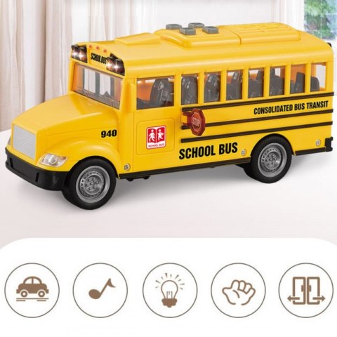 WOOPIE Autobus Szkolny Interaktywny Elektryczny 1:20