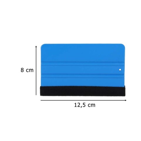 Rakla z filcem typu 3M do aplikacji folii naklejek oklein filc gładzik duża 12,5x8cm