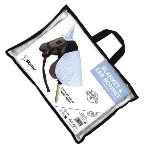 Derka i nauszniki Skippi dla Hobby Horse - błękitna - uniwersalny rozmiar Derka i nauszniki Skippi dla Hobby Horse - błękitna - uniwersalny rozmiar