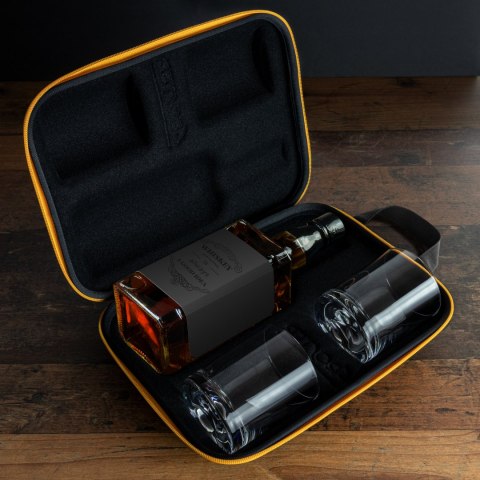 Etui na whisky ze szklankami dla niego chłopaka Etui na whisky ze szklankami dla niego chłopaka