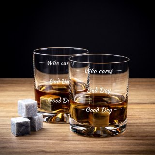 Zestaw Miłośnika Whisky WHO CARES w etui prezent