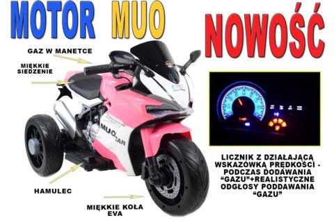 SZYBKI MOTOR POLICYJNY Z KOGUTEM, MIĘKKIE KOŁA, DŹWIĘKI, DWA SILNIKI, PILOT/NT5188