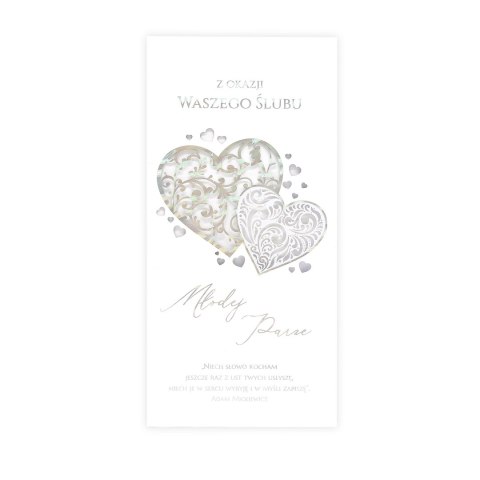 Karnet DL LUX ŚLUB Młodej Parze 005 Karnet DL LUX ŚLUB Młodej Parze 005