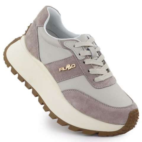 Buty Filippo na grubej platformie W DP6785 PAW637A